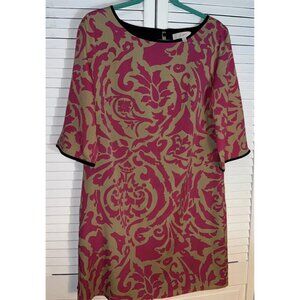 Loft Geometric Print Dress, size 8P Y2K Old Money Classy